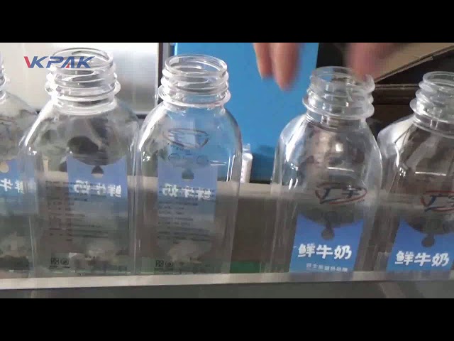 स्वचालित डबल साइड प्लास्टिक स्क्वायर बोतल लेबलिंग मशीन